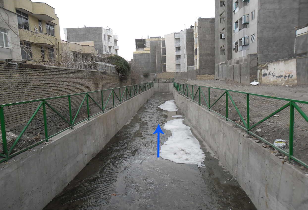 the collection and disposal of surface water in Mashhad, - Abobargh Ravine 